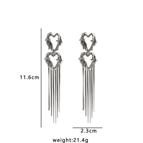 Sleek Noir Earrings