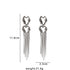 Sleek Noir Earrings