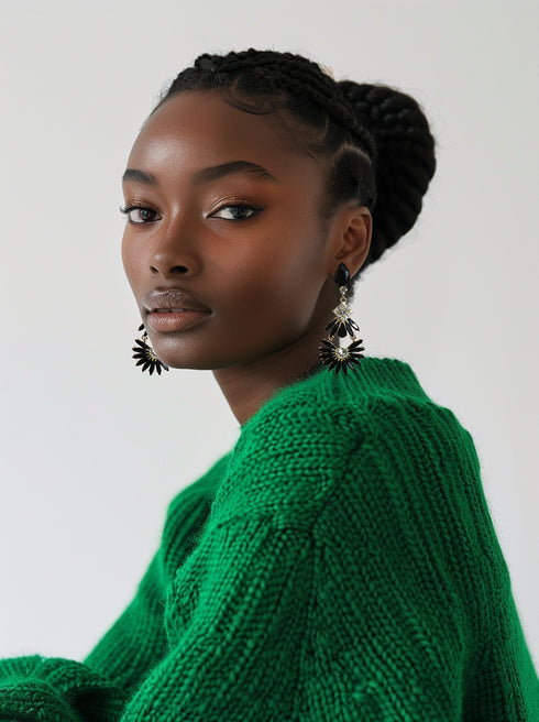 Midnight Blossom Earrings