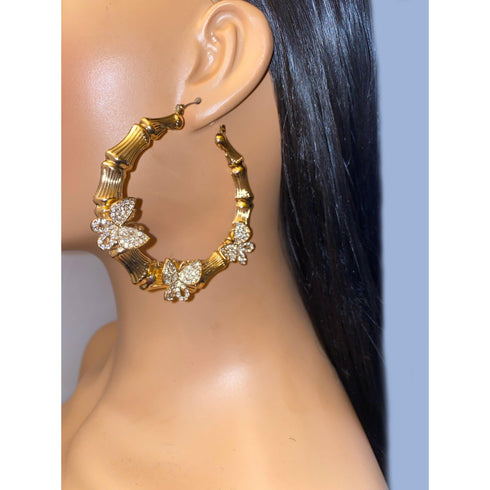 Butta Fly Girl Hoops