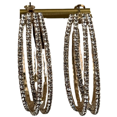 Sparkle Gold Hoops