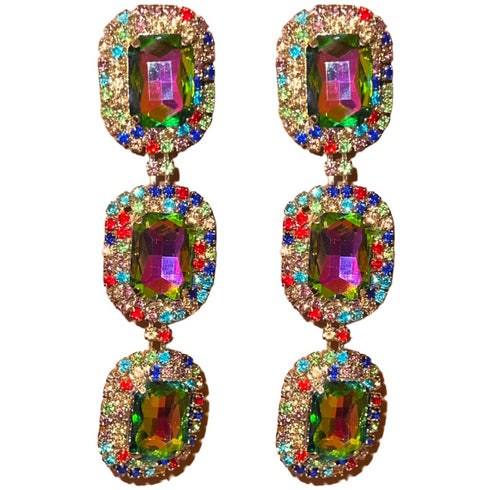 Dropping Gems Earrings