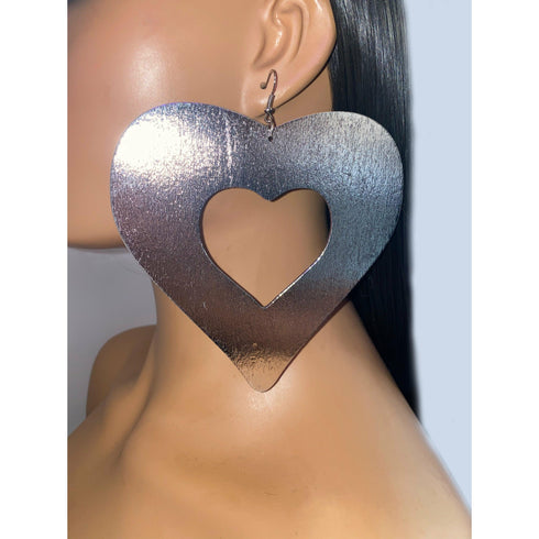 The Biggest Heart Earrings