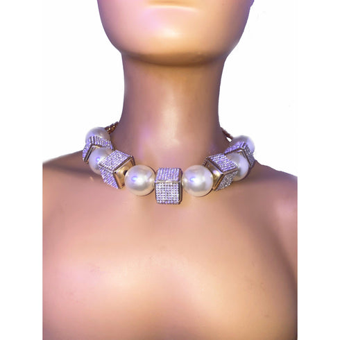 Pearls & Ice Necklace