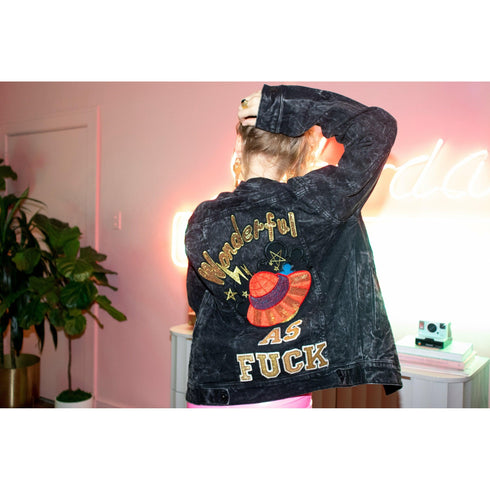 Wonderful As Fuck Rich Denim Jacket